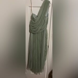 Maria Lucia Ohan one shoulder silk tulle dress
